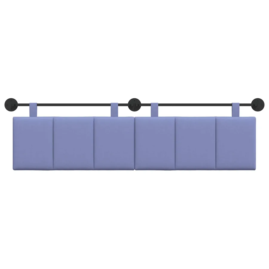 Tête de lit suspendue Bleu denim Tissu - 5