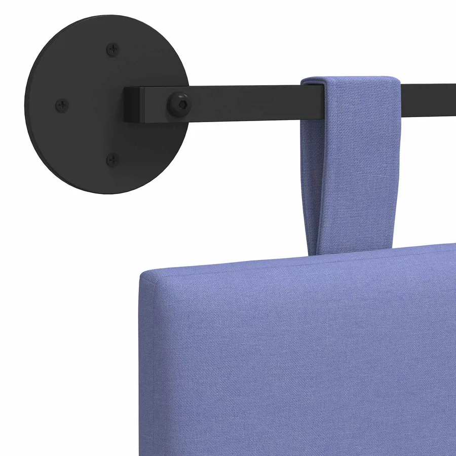 Tête de lit suspendue Bleu denim Tissu - 9