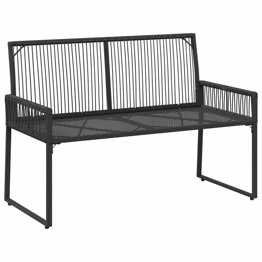 Ensemble de meubles d'extérieur 4 pcs Noir et blanc crème - 9