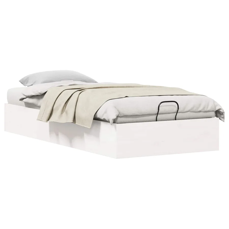 Cadre de lit ottoman avec rangement Blanc 80 x 200 cm - 3
