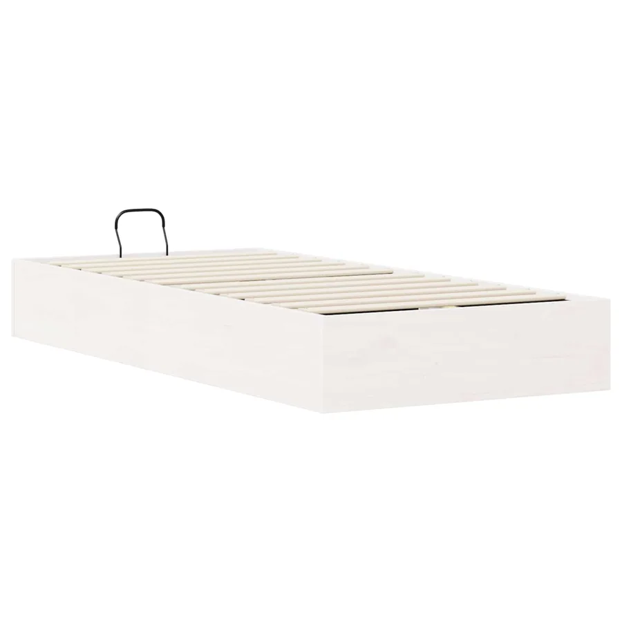 Cadre de lit ottoman avec rangement Blanc 80 x 200 cm - 9
