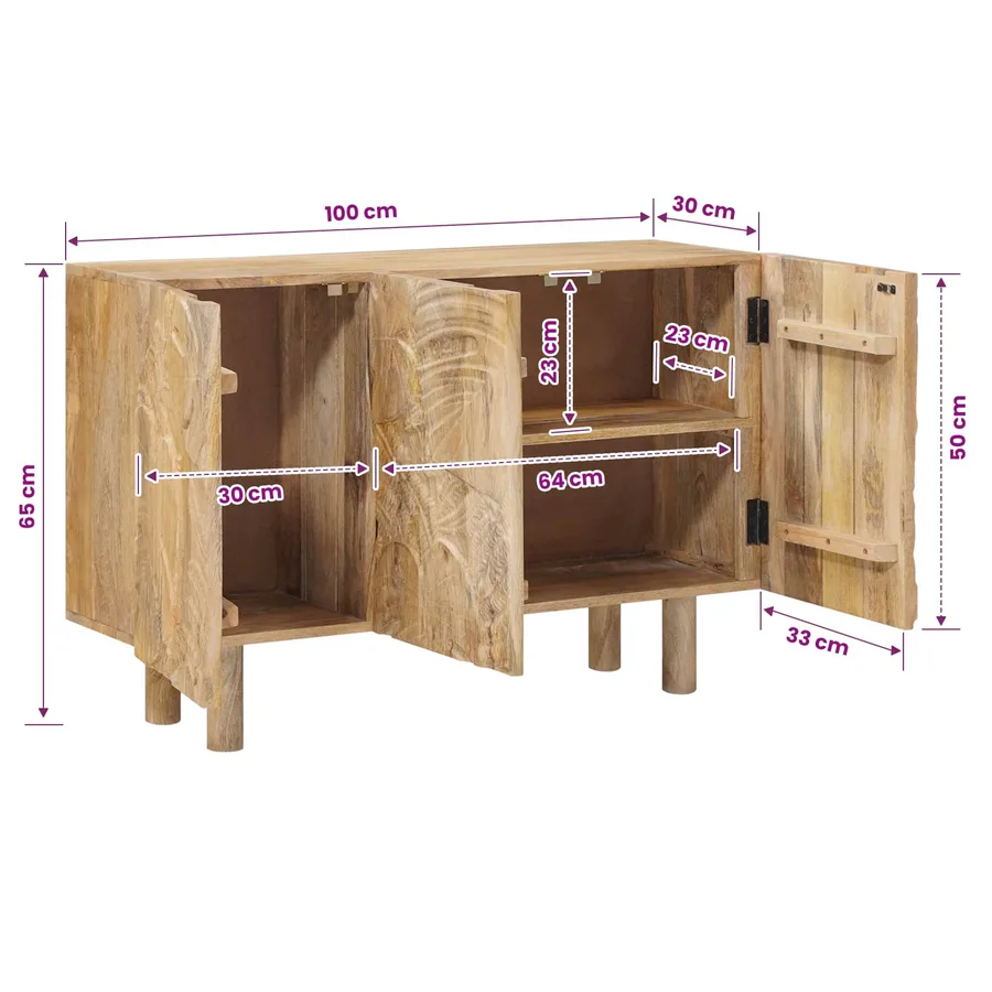 Buffet 100 x 30 x 65 cm - 12