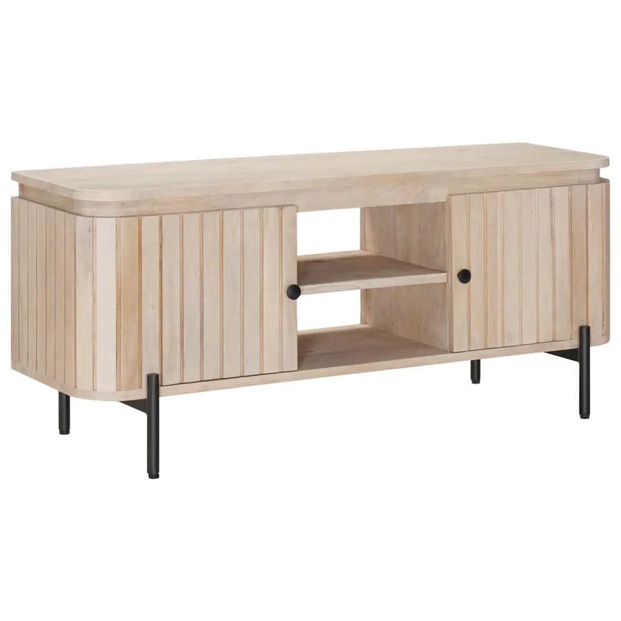 Meuble TV avec étagère avec stockage 105 x 30 x 45 cm - 4