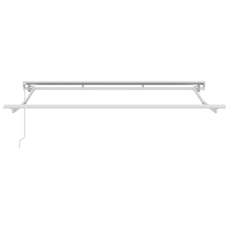Auvent rétractable manuel Gris clair 3 x 2,5 m - 5