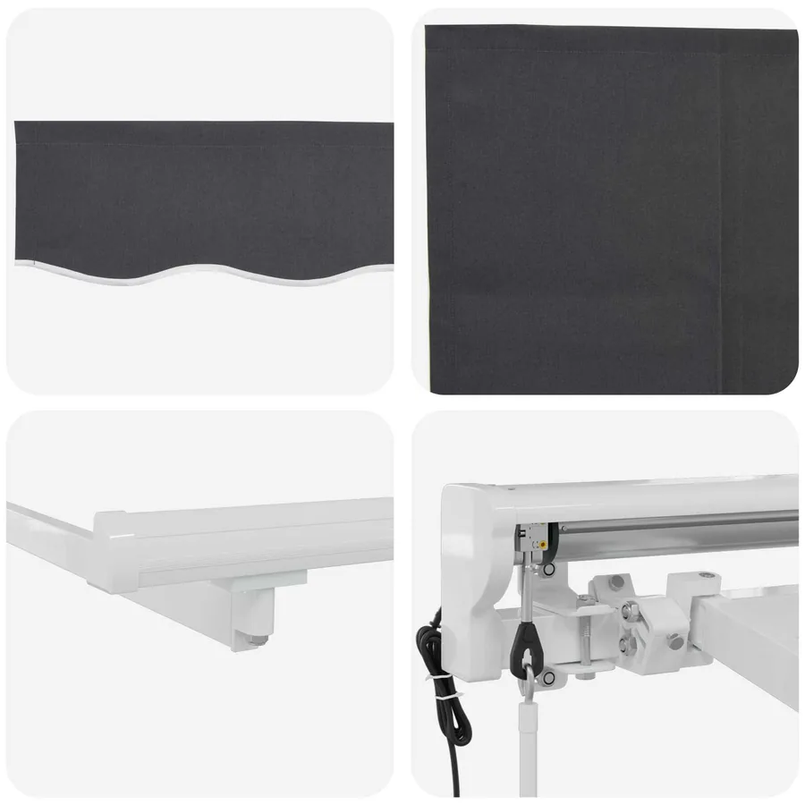 Auvent rétractable électrique Anthracite 3 x 2,5 m - 7