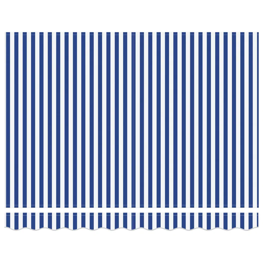 Auvent rétractable manuel Bleu et Blanc 3,5 x 2,5 m - 6