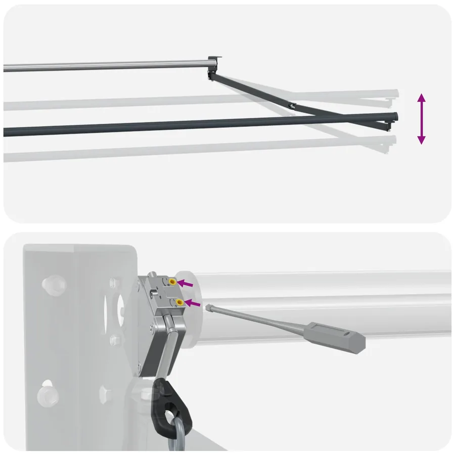 Auvent rétractable électrique 3,5 x 2,5 m - 10