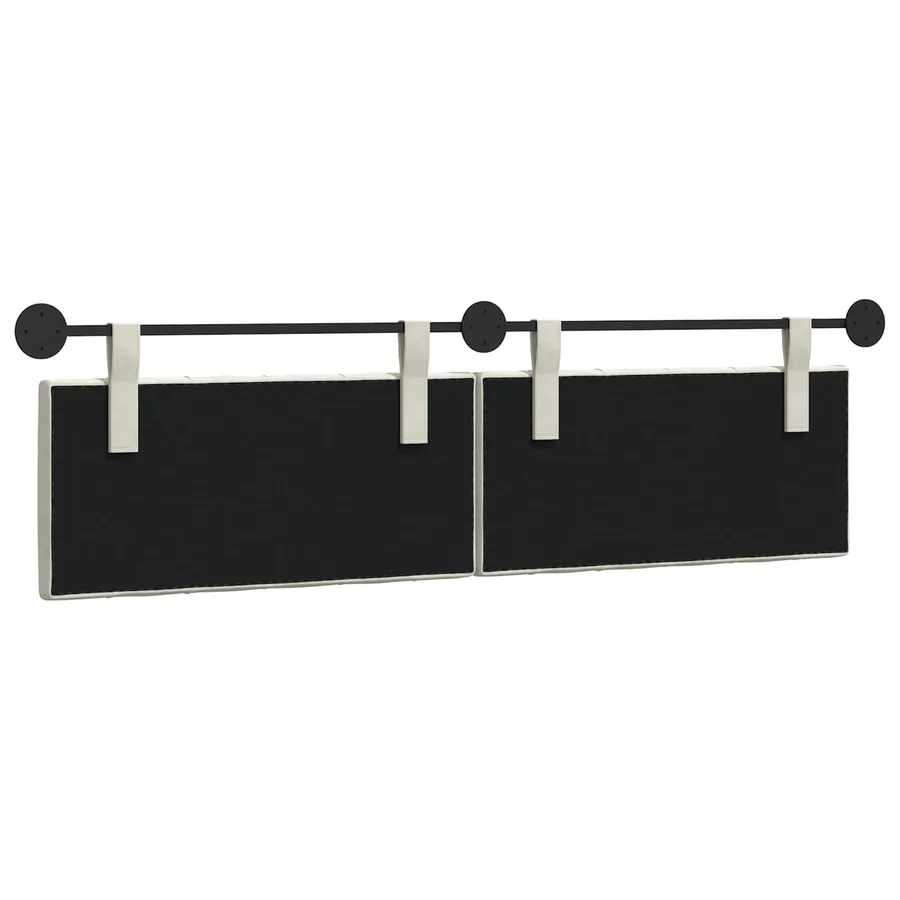 Tête de lit suspendue Avec lumière LED Crème Velours - 7