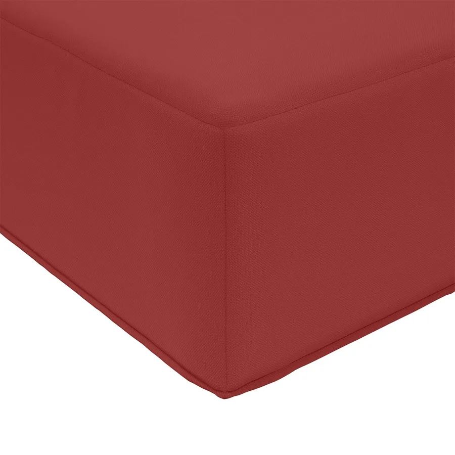 Coussin de canapé d'extérieur Bordeaux 60 x 60 x 8 cm Polyester - 6