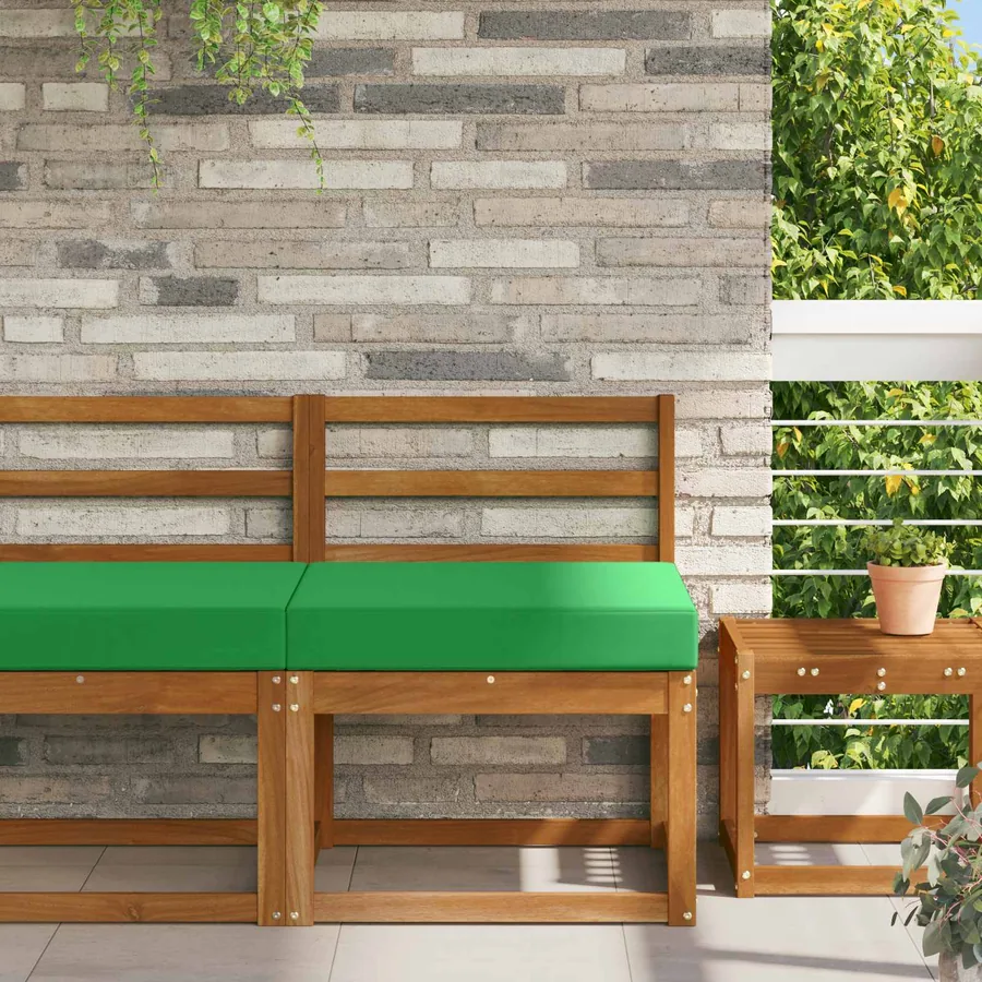 Coussin de canapé d'extérieur Vert 60 x 60 x 8 cm Polyester