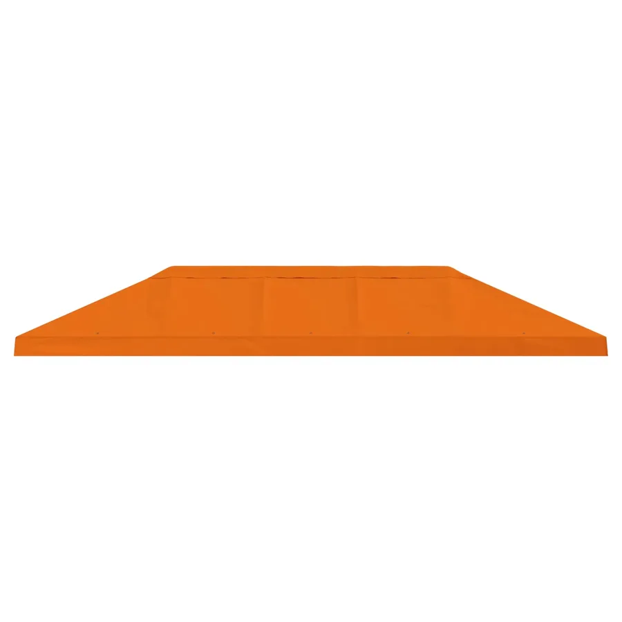 Housse de canopée de gazebo 6 x 3 m Orange Polyester 190 - 3