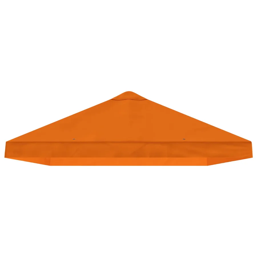 Housse de canopée de gazebo 6 x 3 m Orange Polyester 190 - 4