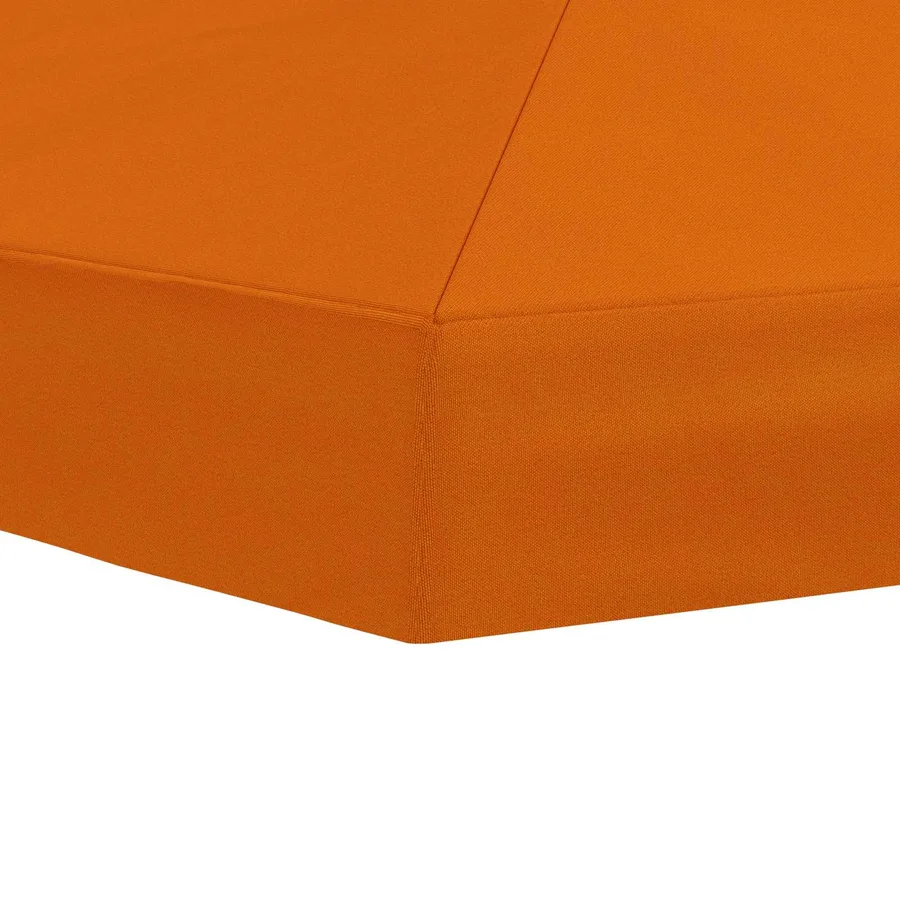 Housse de canopée de gazebo 6 x 3 m Orange Polyester 190 - 5