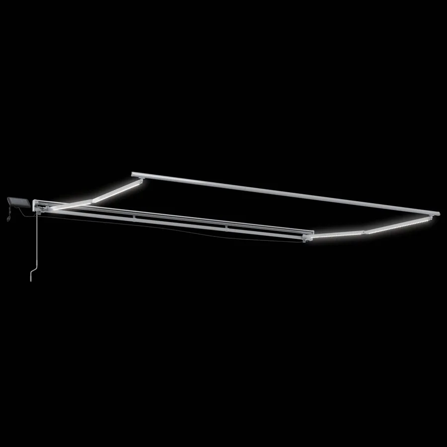 Cadre de store manuel avec LEDs 4,5 × 3 m - 6
