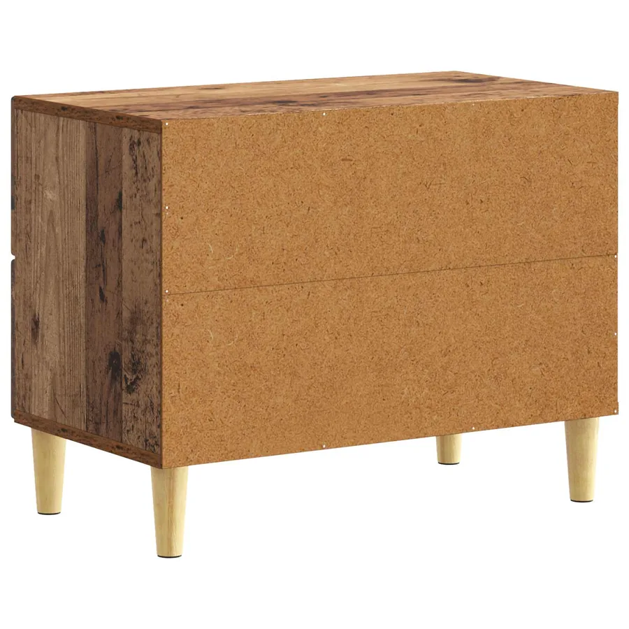 Table de chevet Bois ancien 62 x 34,5 x 48 cm Bois d'ingénierie - 6