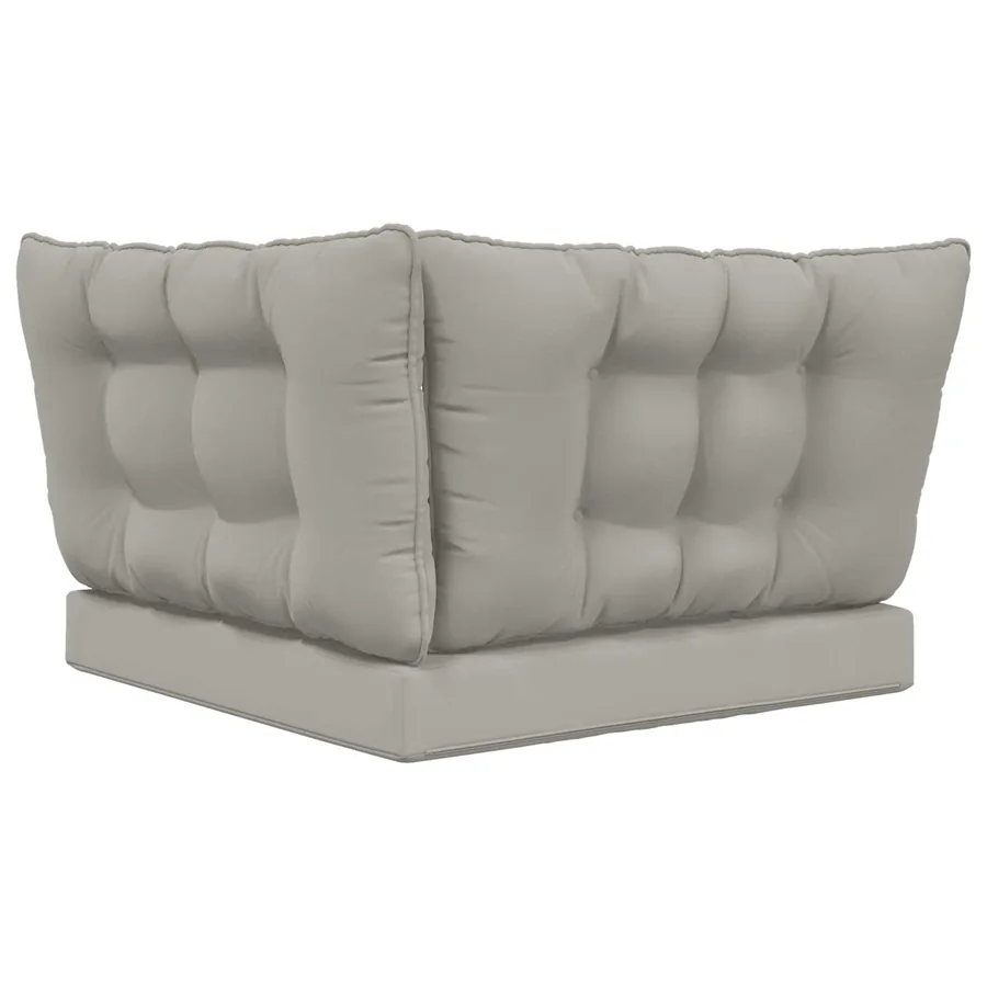 Coussin de canapé d'extérieur Polyester Gris 80 x 43 x 10 cm - 7