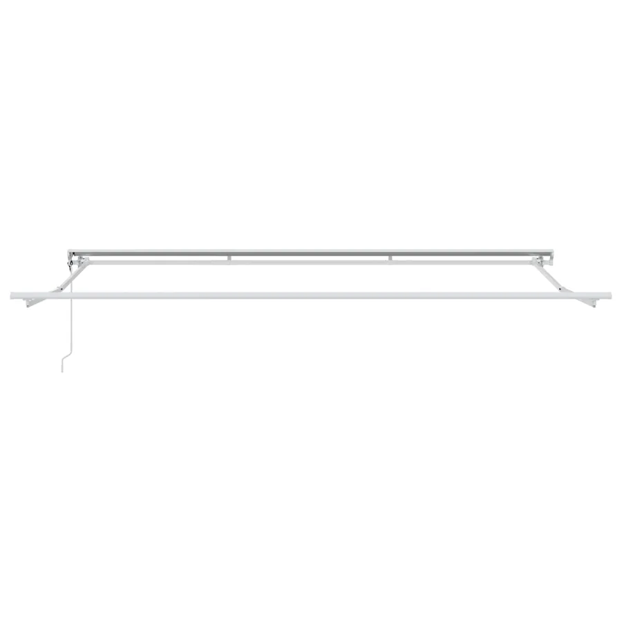 Cadre de store rétractable électrique Blanc 4 × 3,5 m Acier - 3