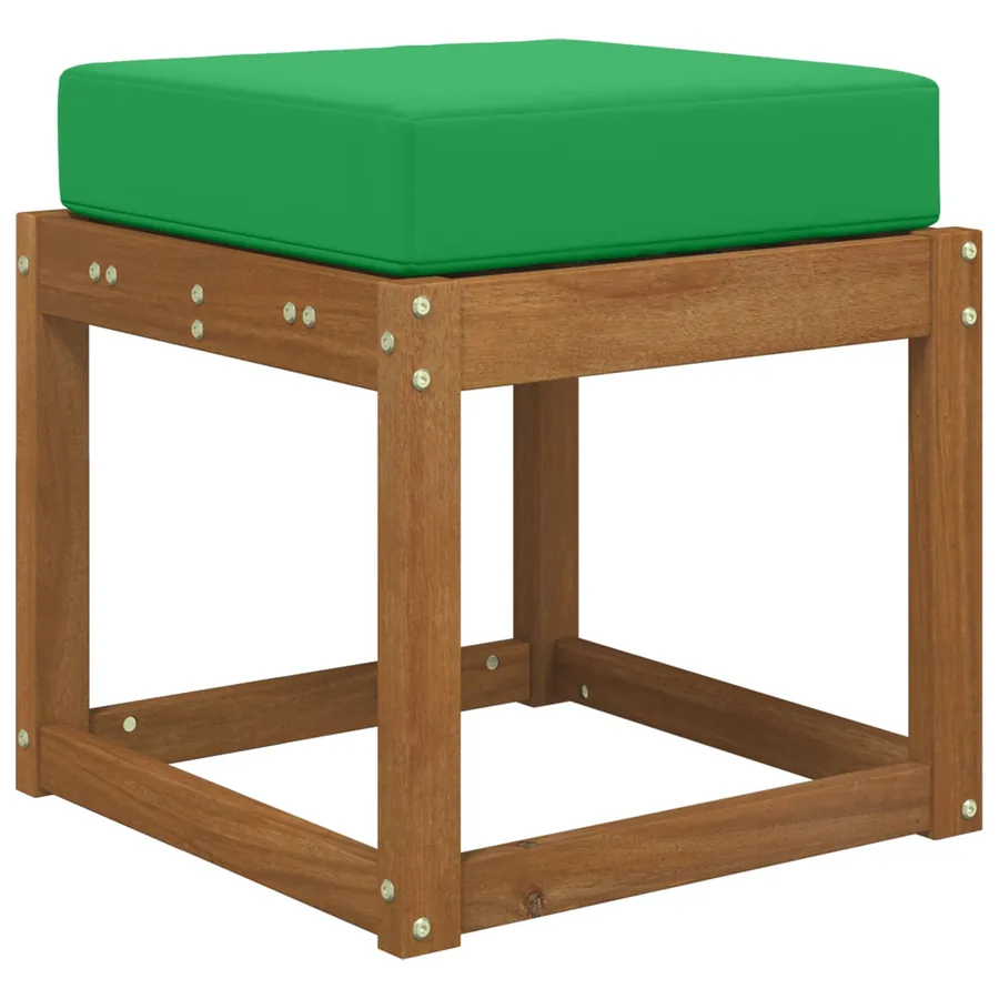Coussin de Siège d'Extérieur Vert 40 x 40 x 8 cm - 3