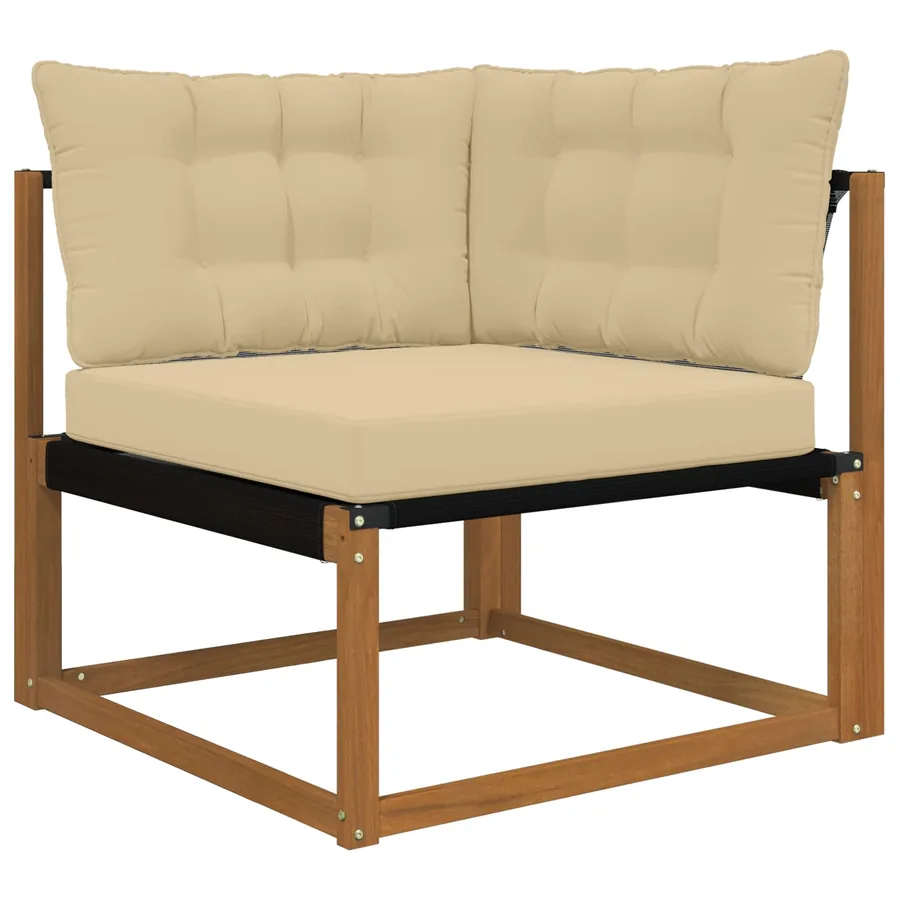 Coussin de canapé d'extérieur Polyester Beige 80 x 43 x 10 cm - 3