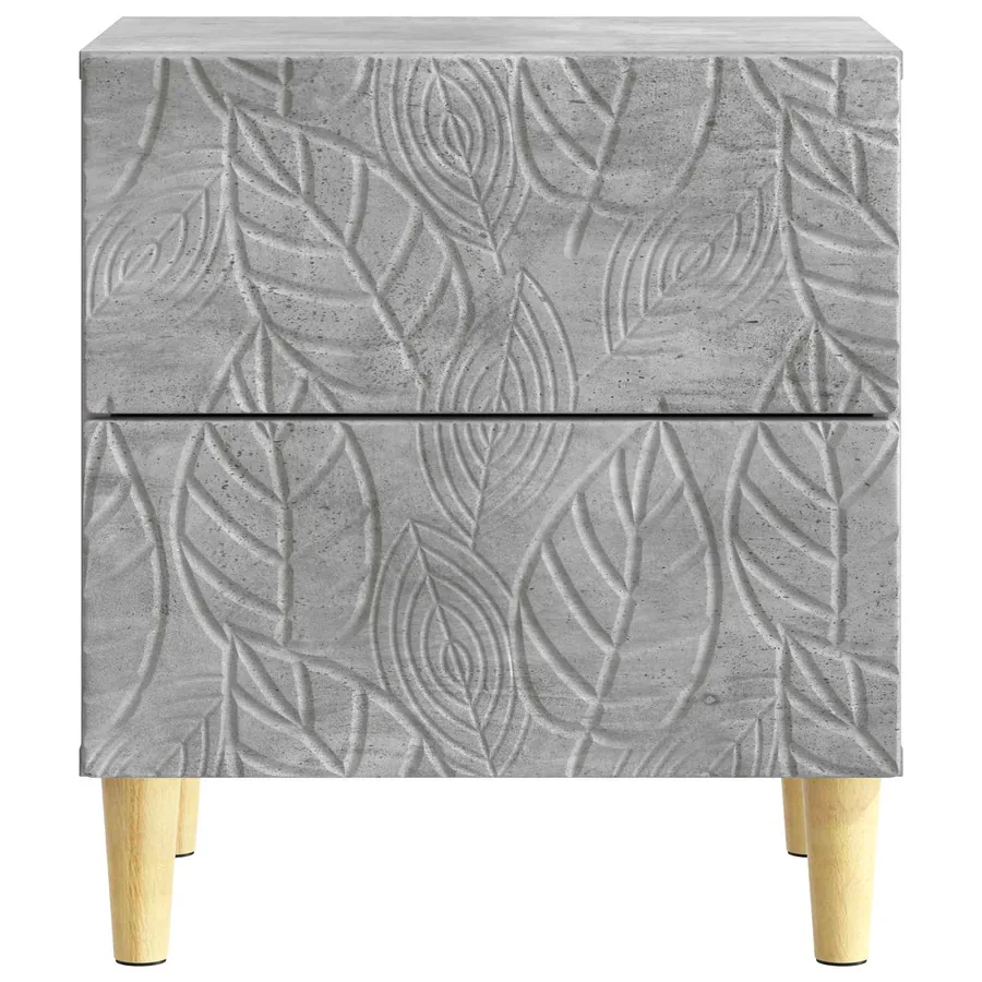 Table de chevet 2 pcs Gris béton 43 x 34,5 x 48 cm - 6