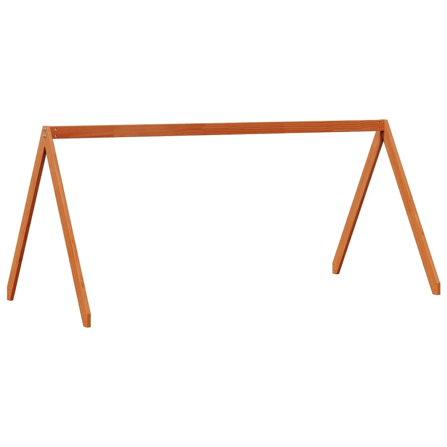 Cadre de lit mezzanine Brun Ciré 90 x 190 cm Pin massif - 4