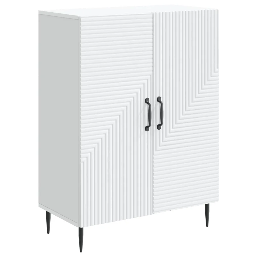 Buffet Blanc 66 x 34,5 x 89,5 cm Bois d'ingénierie - 2