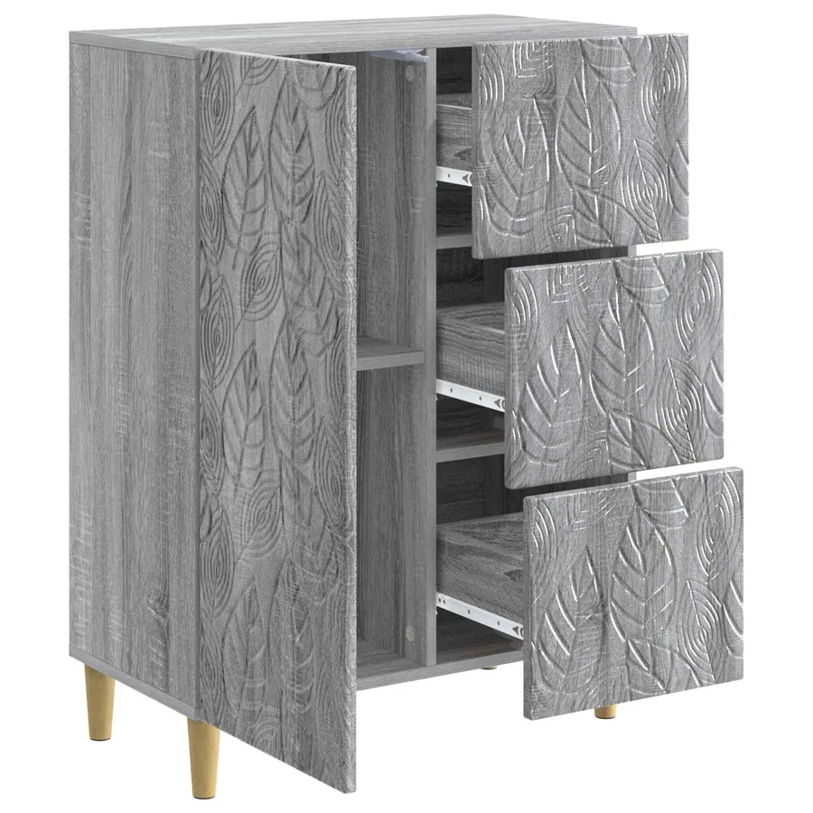 Buffet Sonoma gris 66 x 34,5 x 90 cm Bois d'ingénierie - 4