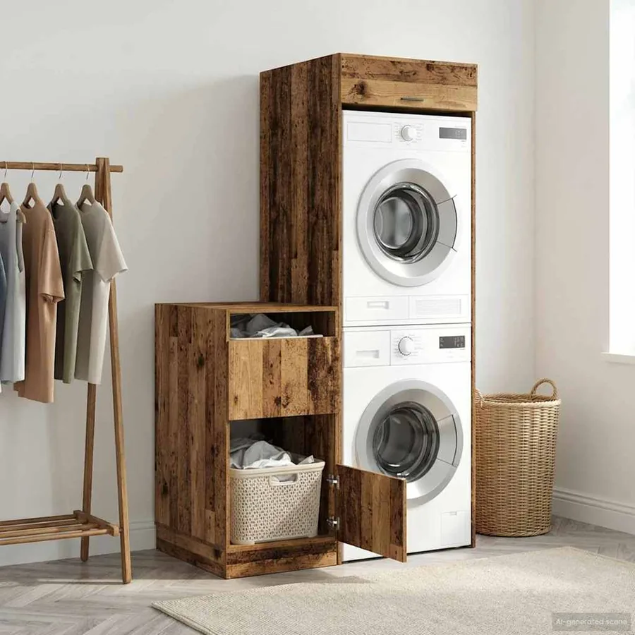 Ensemble de meubles de rangement pour la buanderie 2 pc
