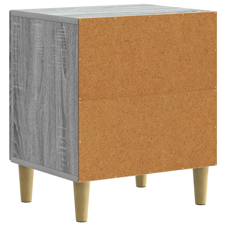 Cabinet de chevet 2 pcs Sonoma gris 43 x 34,5 x 50 cm - 9