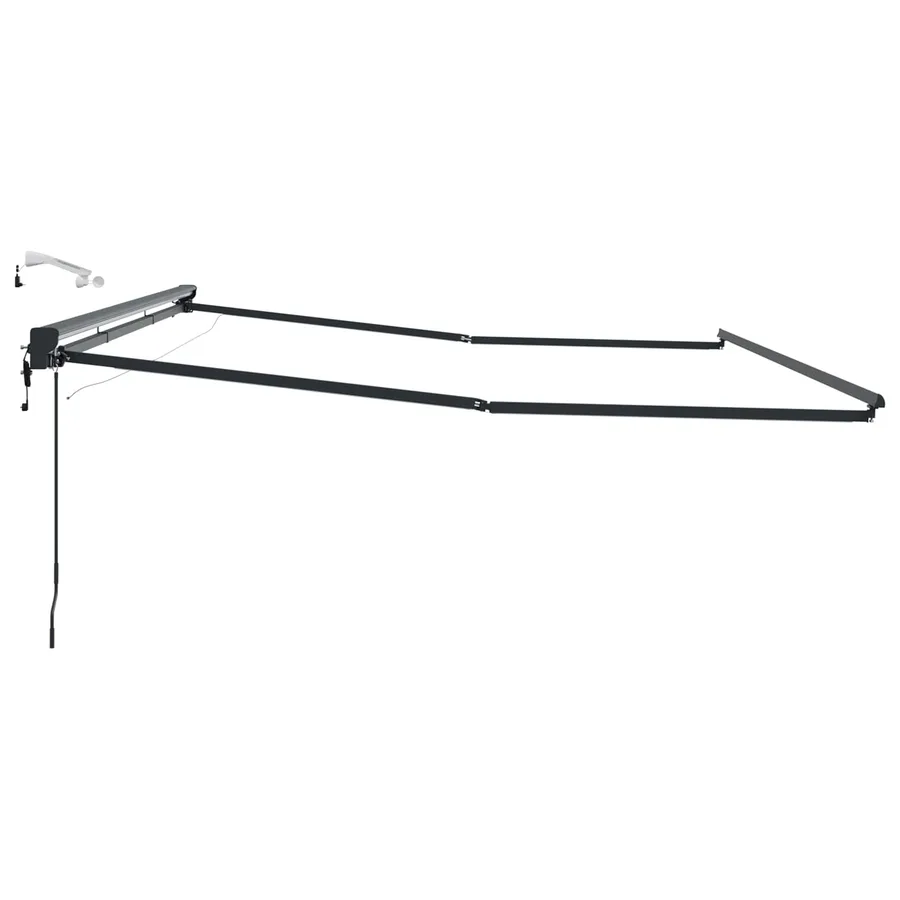 Cadre de store électrique avec LED Anthracite 4,5 × 3,5 m - 6