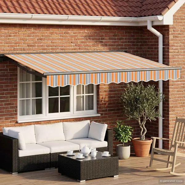 Auvent rétractable électrique 3,5 x 2,5 m