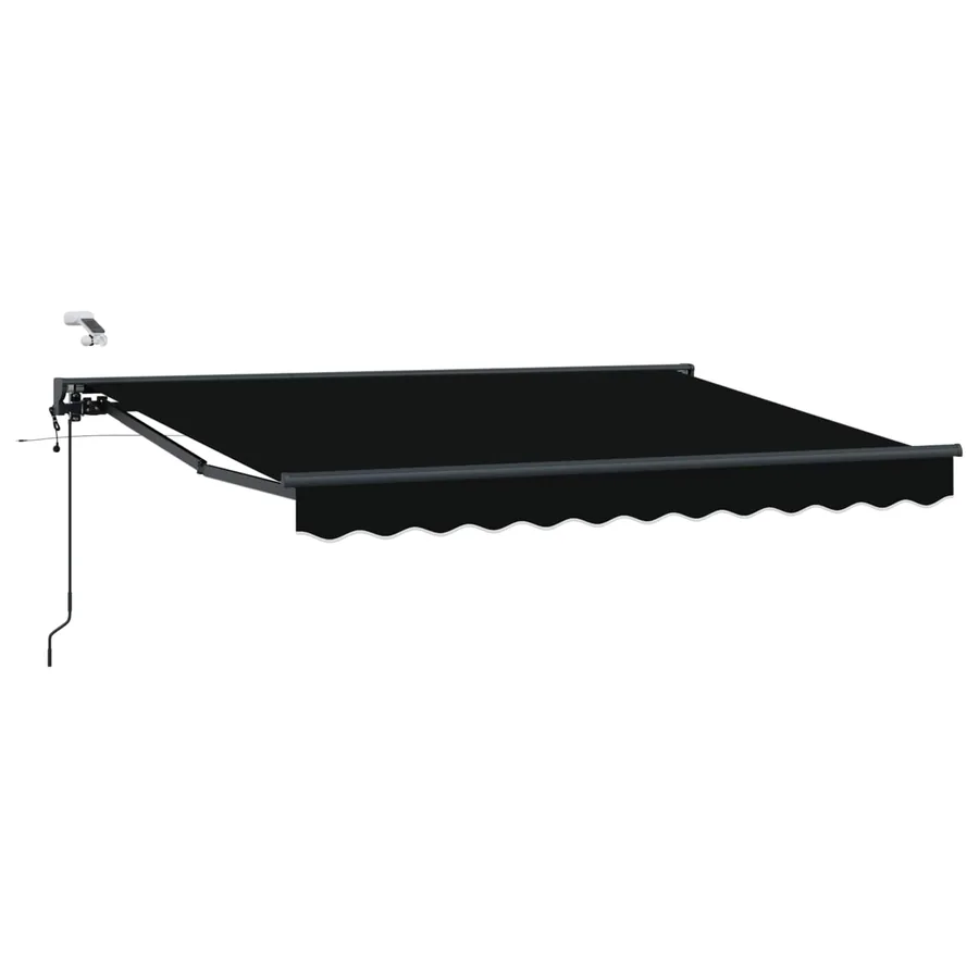 Auvent rétractable électrique Noir et anthracite 3 x 2,5 m - 2