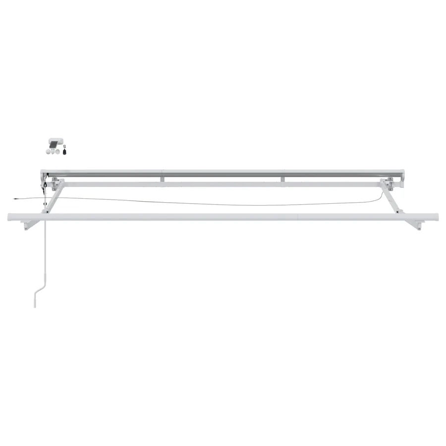 Auvent rétractable électrique Noir et Blanc 3 x 2,5 m - 7