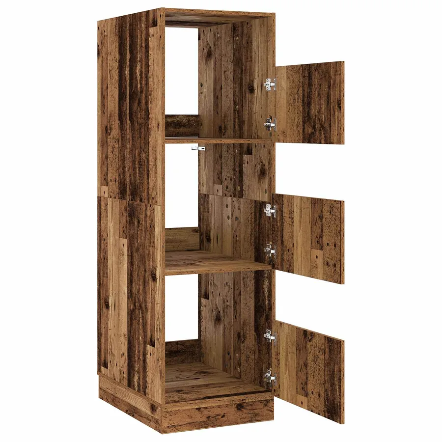 Armoire à Laver avec stockage Bois ancien Bois d'ingénierie - 5