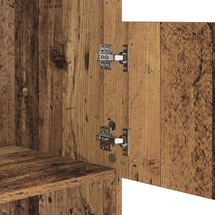 Armoire à Laver avec stockage Bois ancien Bois d'ingénierie - 9
