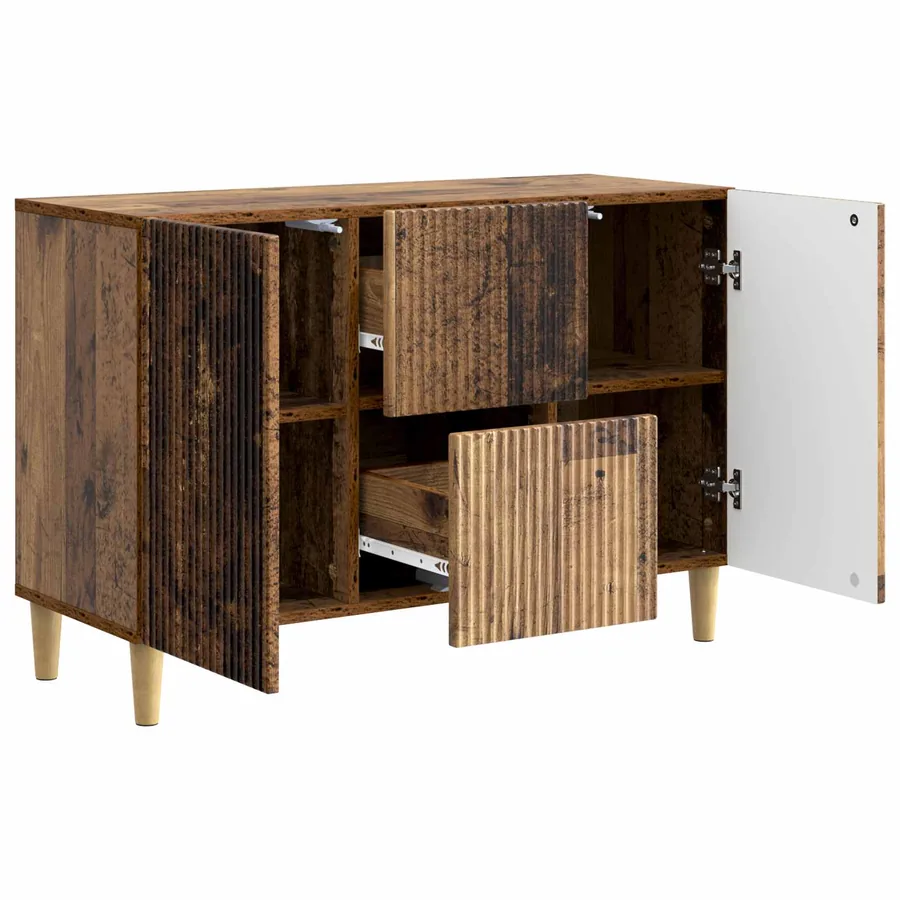 Buffet Bois ancien 89 x 34,5 x 60 cm Bois d'ingénierie - 5