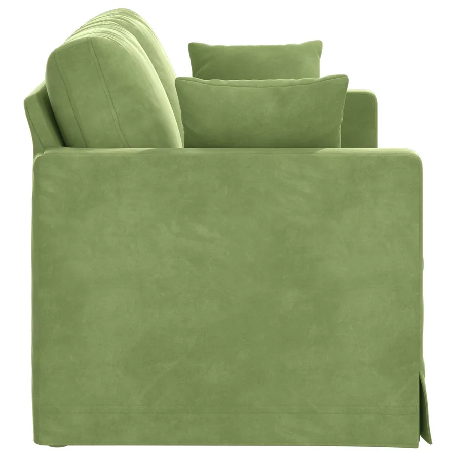 Canapé Vert clair 138 x 78 x 80 cm Velours - 5