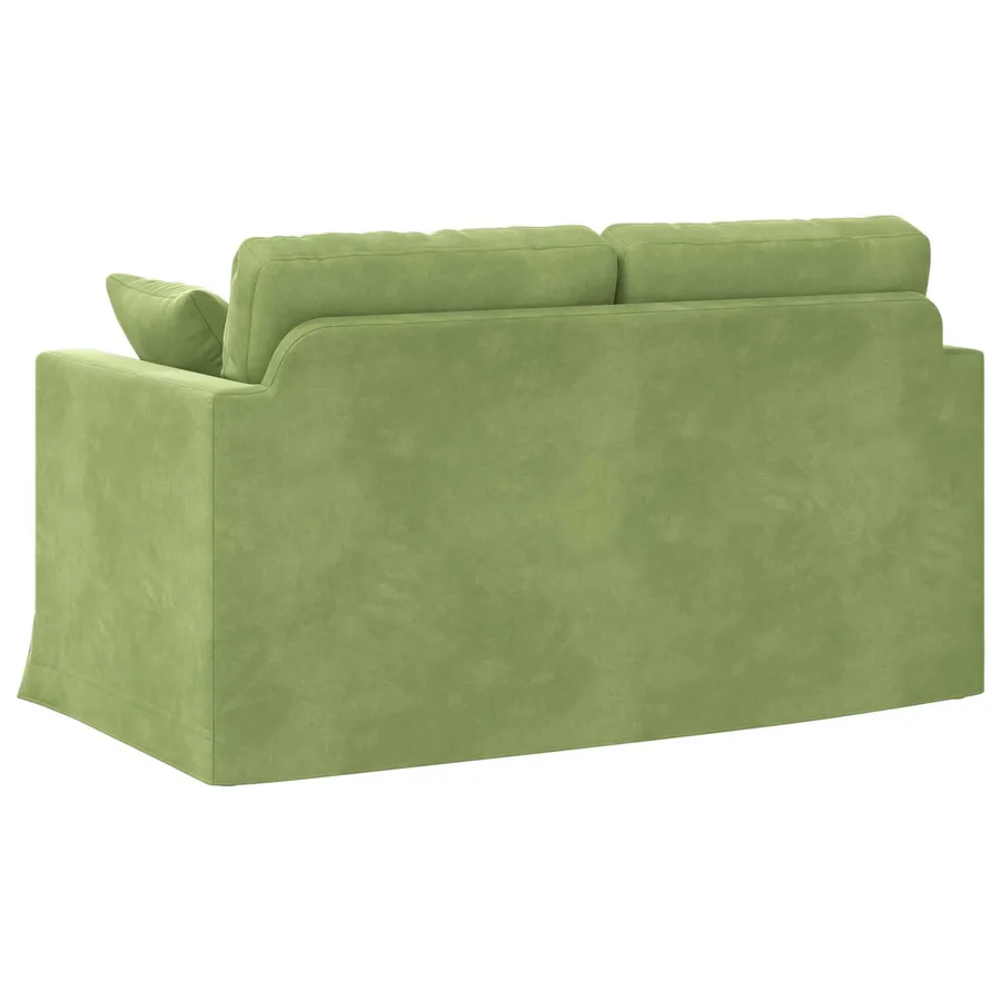 Canapé Vert clair 138 x 78 x 80 cm Velours - 6