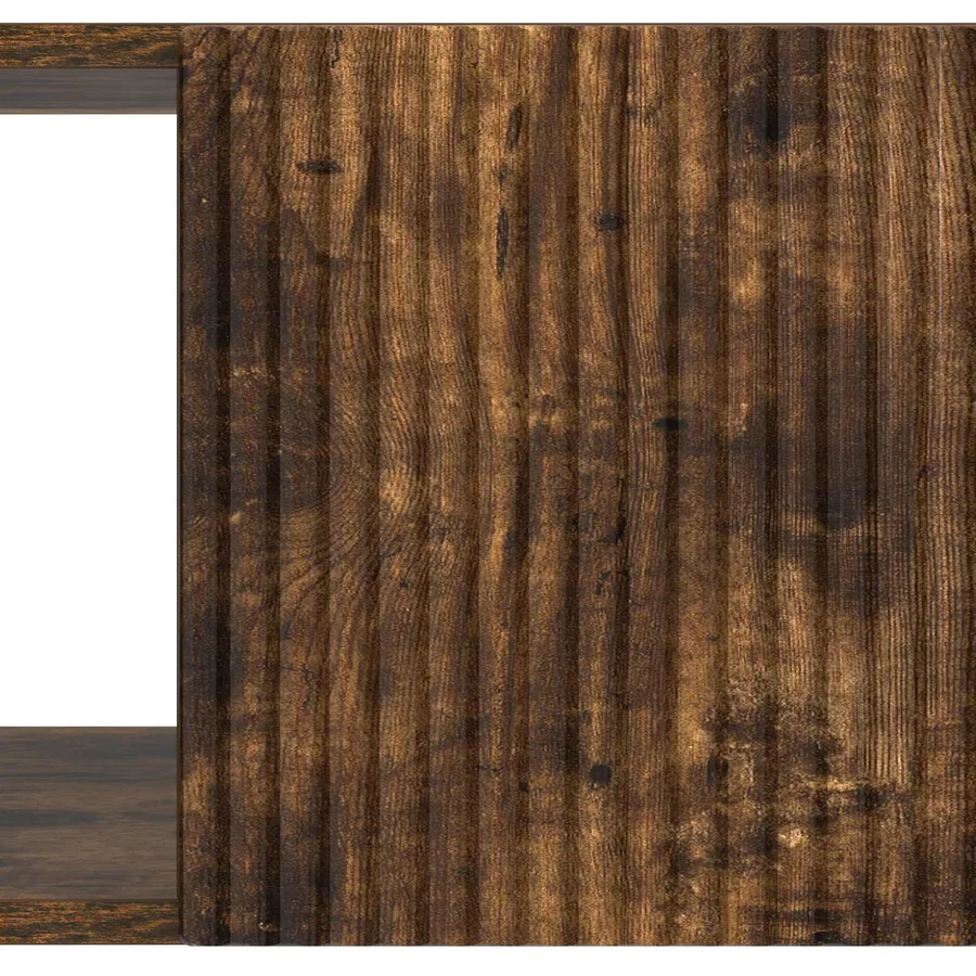 Table basse Chêne fumé 90 x 50 x 40 cm Bois d'ingénierie - 9