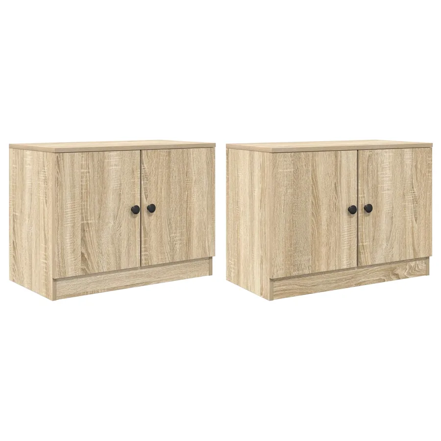 Armoire de rangement pour lit mezzanine 2 pc Chêne Sonoma - 4