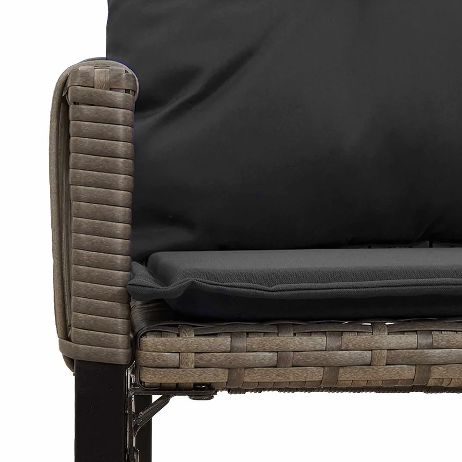 Ensemble de meubles d'extérieur 7 pcs Gris et Gris foncé - 8