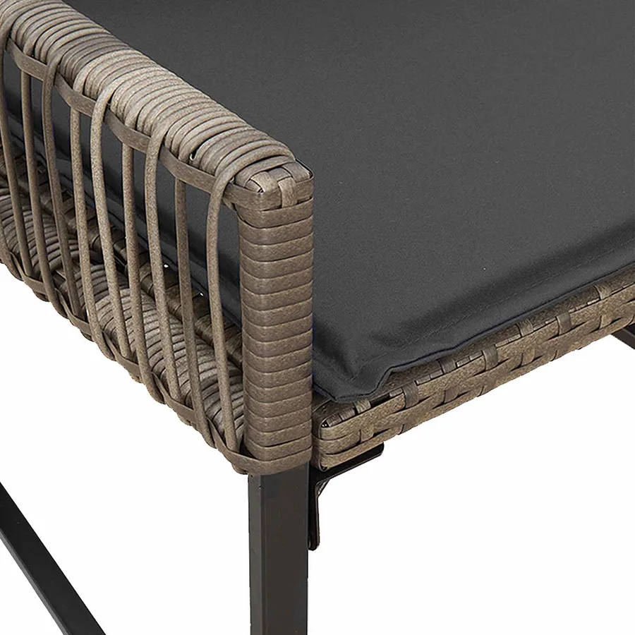Ensemble de meubles d'extérieur 7 pcs Gris et Gris foncé - 9