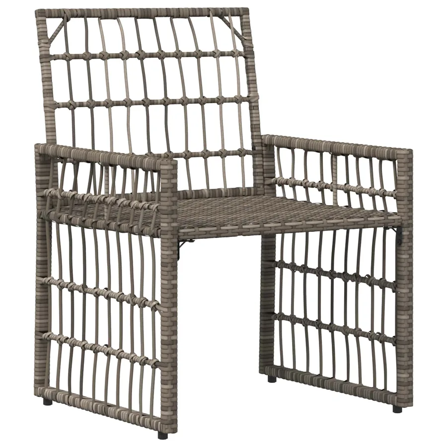 Ensemble de meubles d'extérieur 3 pcs Noir et Gris foncé - 6