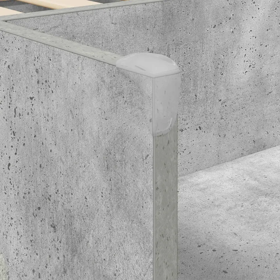Cadre de lit pour enfants avec rangement Gris béton - 7