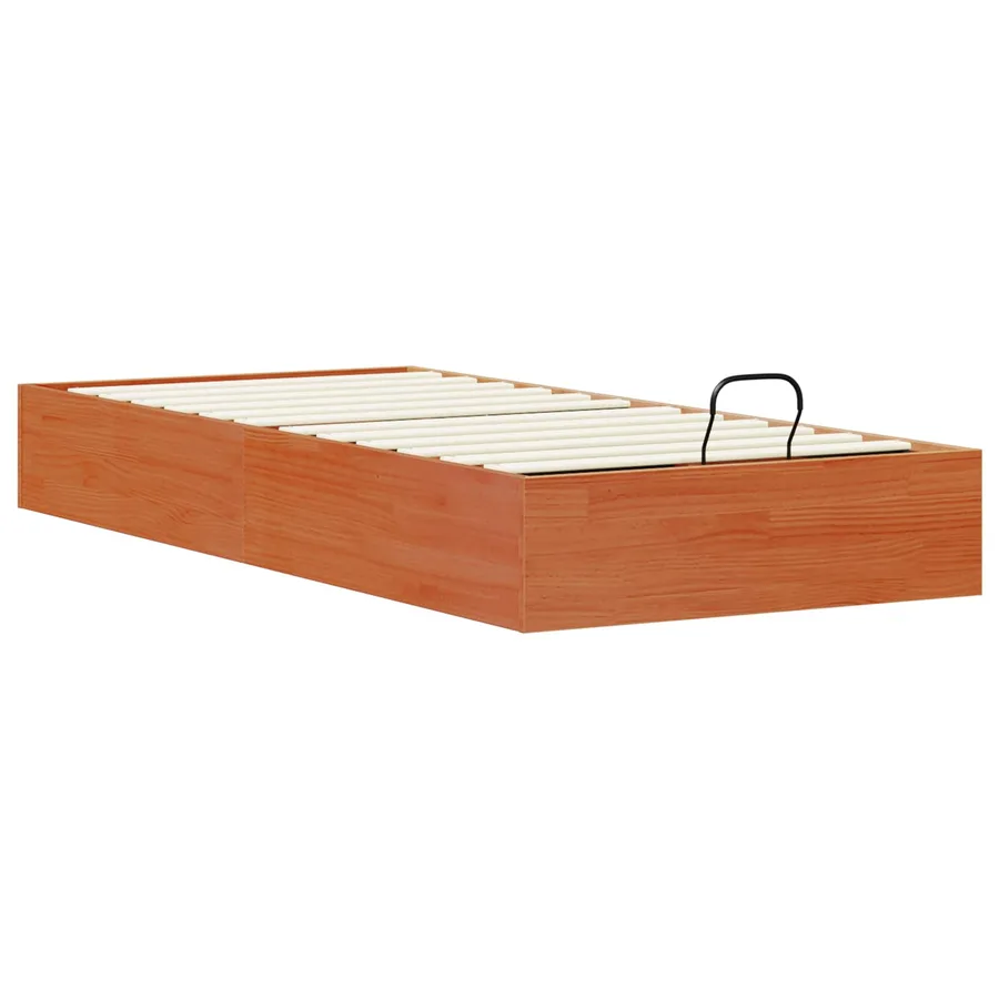 Cadre de lit ottoman avec rangement Brun Ciré 90 x 200 cm - 6