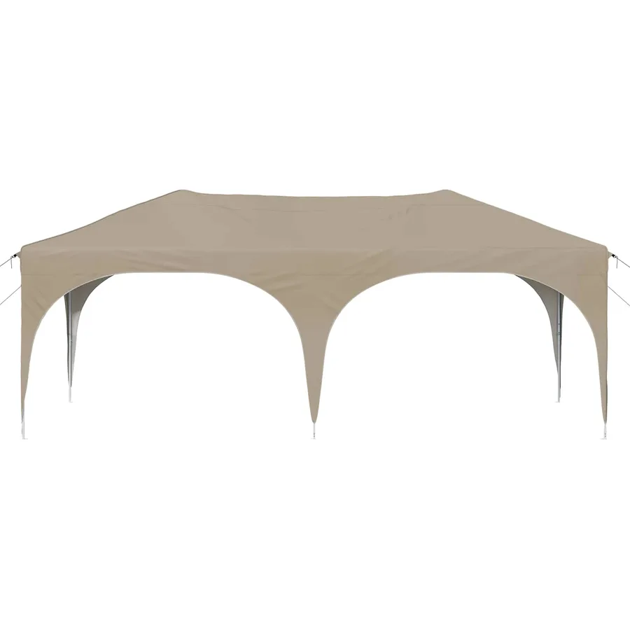 Tente de fête pop-up 575 x 288 x 245 cm Crème Tissu Oxford - 5