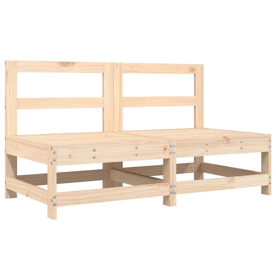 Salon de jardin 6 pcs Bois de pin massif - 3