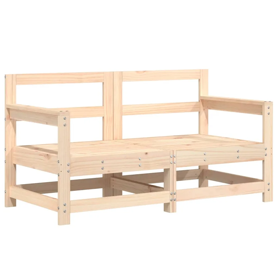 Salon de jardin 6 pcs Bois de pin massif - 4