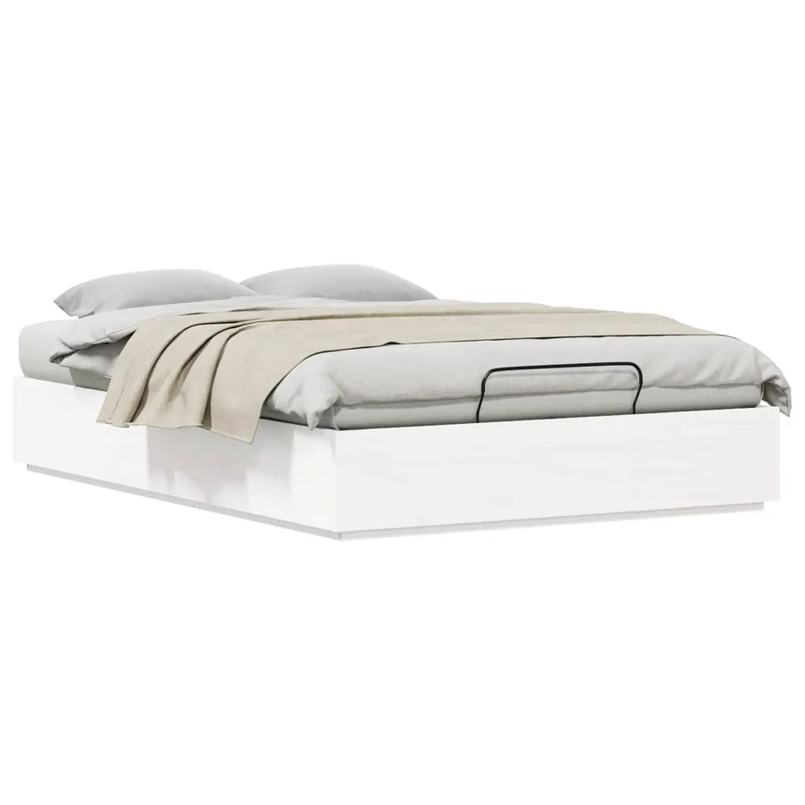 Cadre de lit ottoman avec rangement Blanc 140 x 200 cm - 3