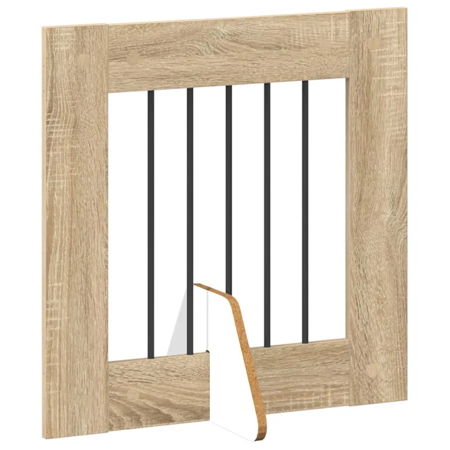 Porte de chien pliable avec supports 4 pcs Chêne Sonoma 241 cm - 3